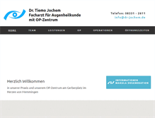 Tablet Screenshot of dr-jochem.de